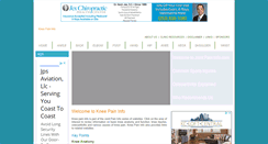 Desktop Screenshot of kneepaininfo.com